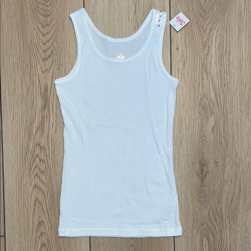 🛍️ 3 for $20 🛍️ - NWT - Justice White Tank Top